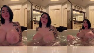 Bishoujomom Nude XXX Fansly Leaked Bathtub Masturbation Clip