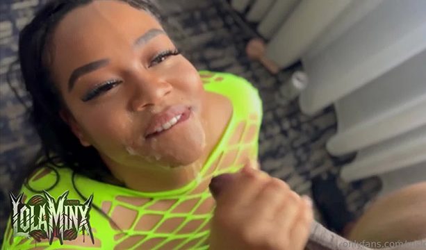 Lola Minx nude xxx bbc blowjob & cum on face
