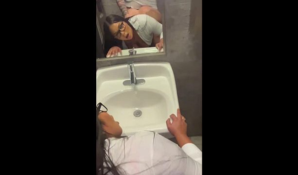 Bossy Brazilian nude xxx leaked sex in bathroom
