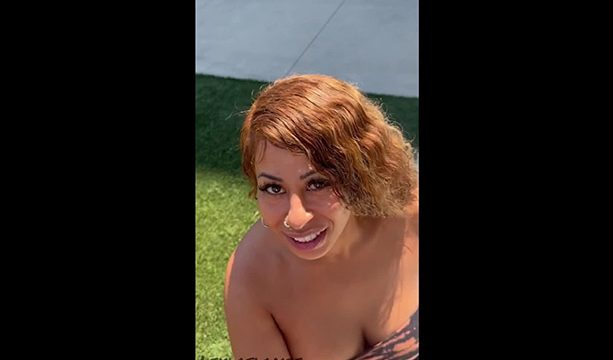 LexLaFlame nude xxx leaked huge bbc blowjob & cum in mouth